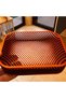 Honeycomb Mesh Catch All Tray, Geometric Open Lattice Valet Dish for Keys Coins and Jewelry, White - 5