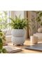 Ribbed Bubble Planter with Legs, 8.8 cm Opening, Marble - 4