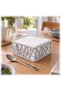 Napkin Holder for Table, Modern Organic Pattern Square Serviette Holder, Cafe and Restaurant, Marble - 5