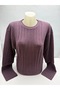 WOMEN'S SWEATER WITH PATTERNED KNIT