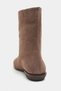 Dark Beige Suede Pointed Toe Thick Heel Women's Boots - 8