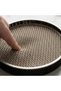 Round EDC Valet Tray with Flexible Cushion Mesh Floor, Entryway Bedside Organiser, 17.7 cm, White - 5