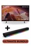 Bundle Of Bravia 50-Inch X80L 4K UHD Smart Google TV With 2.0 Channel Portable Soundbar With Built In Battery & LED Lights