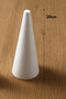 New Year's Decoration - Miniature Christmas Tree Craft Kit - 140 Tinsel Strands (30 cm) + 30 Pom-Poms - Styrofoam Cone (20 cm) - 4