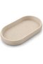 Eyeglasses Tray, Oval Sunglasses and Glasses Holder Dish with Textured Non-Slip Base, Beige