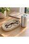 Eyeglasses Tray, Oval Sunglasses and Glasses Holder Dish with Textured Non-Slip Base, Beige - 3