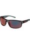 8019 Men's Polarized High Wrap Rectangular Sunglasses, 63 mm