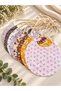 Reversible cotton fabric baby bib set. [8 pieces] - 3
