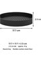 Round EDC Valet Tray with Flexible Cushion Mesh Floor, Entryway Bedside Organiser, 17.7 cm, Black - 3
