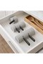 In-Drawer Knife Organiser Set of 3, Knife Holder for Chef, Utility and Paring Knives, Marble - 4