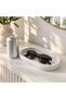 Eyeglasses Tray, Oval Sunglasses and Glasses Holder Dish with Textured Non-Slip Base, White - 4