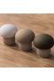 Mushroom Trinket Box 7 cm, Ribbed Decorative Container with Screw-On Lid for Rings, Olive Beige - 7