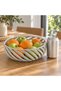 Spiral Lattice Decorative Bowl, 23 cm Modern Geometric Centerpiece for Dining Table, Marble - 2