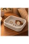 Honeycomb Mesh Catch All Tray, Geometric Open Lattice Valet Dish for Keys Coins and Jewelry, White - 4