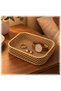 Honeycomb Mesh Catch All Tray, Geometric Open Lattice Valet Dish for Keys Coins and Jewelry, Beige - 4