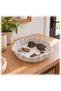 Wave Scalloped Valet Tray, Minimalist Catch-All Tray for Keys, Jewelry, Entryway, Marble - 2