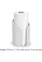 Ribbed Paper Towel Holder Stand, Modern Freestanding Kitchen Roll Holder for Countertop, White - 2