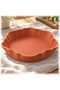 Wave Scalloped Valet Tray, Minimalist Catch-All Tray for Keys, Jewelry, Entryway, Terracotta - 5