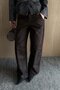 Brown Wide-Leg Barrel Pants - 4290 - 3