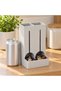 Coffee Capsule Holder with 2 Compartments, Fits Standard Original-Line Coffee Capsules, Marble - 3