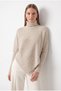 Fisherman's Collar Diagonal-Striped Sweater - 2