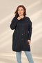 Women's Self-Patterned Diamond Patterned Geometric Patterned Button-Front Plus-Size Tunic Cardigan - 3