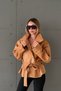 Stand-Up Collar Suede Jacket - 4