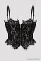 Lace Corset Blouse LCV0010 BLACK - 8