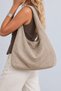 Lumi Women's Hobo-Style Shoulder Bag with a Soft Suede-Look Finish and Studded Detail - 5