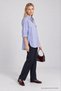 Oversized Striped Woven Shirt LCV0013 BLUE ECRU - 5