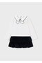 Girls' Velvet Skirt and Blouse Set