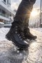 Black Genuine Leather Waterproof Men's Outdoor Trekking Boots with Non-Slip Soles M4107 - 3