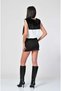 Miss Poem Suede-Textured Mini Skirt - Black-Black - M - 6