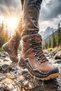 Coffee Nubuck Genuine Leather Lace-Up Boot with Non-Slip Sole and Waterproof Construction for Men's Outdoor Boots M3104 - 3