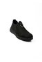 028 Synergy Black Leather Women's Casual Shoes
