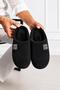 Men's Black Suede Comfortable Soft Sole Plush House Slippers