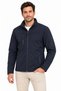 Men's Waterproof Softshell Jacket with Fleece Lining, Detachable Hood, and 4 Pockets - Navy Blue - 7