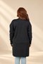 Women's Self-Patterned Diamond Patterned Geometric Patterned Button-Front Plus-Size Tunic Cardigan - 4