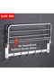 Oval-Cornered Towel Rack with Shelf, 60 CM, SS304 Stainless Steel, Polished Chrome Finish - 3