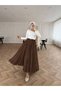 WOMEN'S V-NECK CRUSHED SKIRT T 3701 - 2