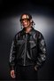 Men's Black Suratora Embroidered Bomber Leather Jacket - 2