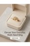 ASYMMETRICAL RING WITH ZIRCONIA STONES - 4