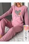 Patterned Women's Welsoft Plush Cotton Pajama Set - 5