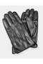 Men's Black Faux Leather Gloves with Fur-Lined Design (Sizes L and XL) - 4