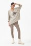 Women's Italian /Written/Oversized Knit Sweater with Leopard Print Necklace and Rhinestones, Sizes 40–46 - 5