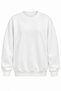White Crew Neck Sweatshirt with Brushed Inside Design