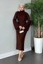 Women's Off-the-Shoulder Long Knit Dress, 135 cm, Standard Size, Fits Sizes 36–44 - 5