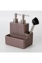 Aura Two-Tone Sponge Towel, Taupe - 3