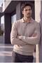 Classic Men’s Polo Collar Knit Sweater with Wool Blend - 2