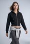 Hooded Zipper Sweatshirt 953 Black - 2